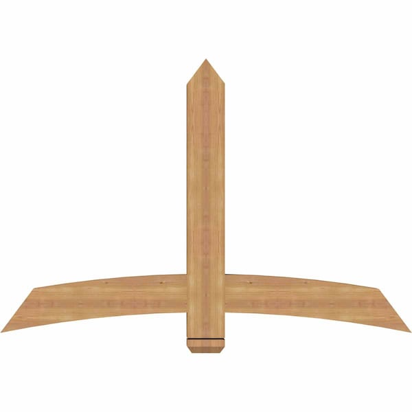 Ekena Millwork Bellingham Timber Gable Bracket, Western Red Cedar, 60"W x 40"H x 3 1/2"D x 5 1/2"F, 16/12 Pitch GBW060X40X0406BEL00SWR - main